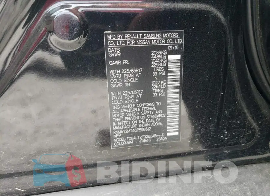 KNMAT2MT4GP598512 Photo# 12
