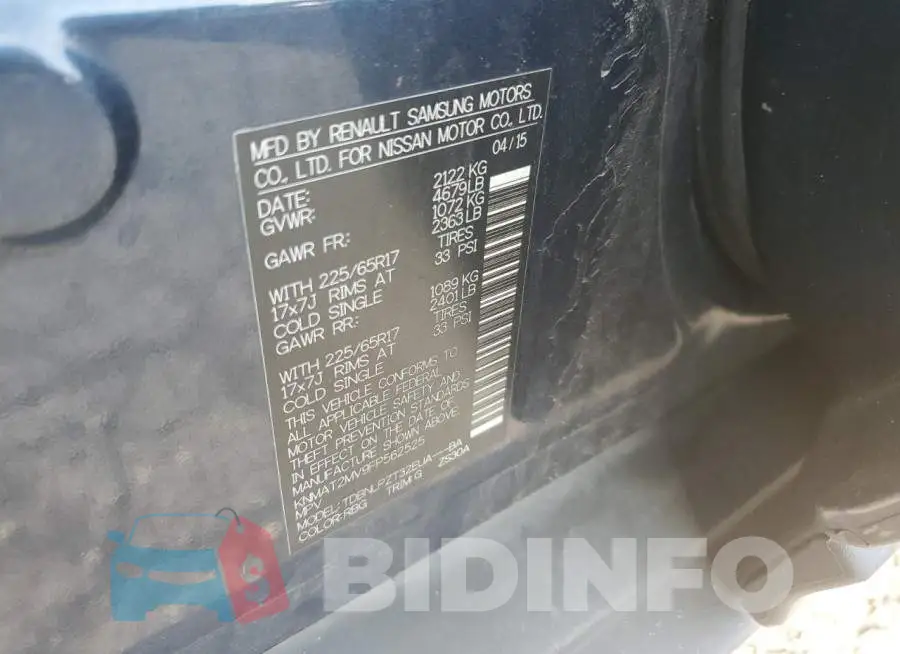KNMAT2MV9FP562525 Photo# 12