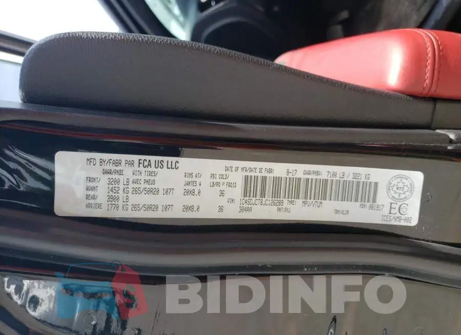 1C4SDJCT8JC126289 Photo# 14