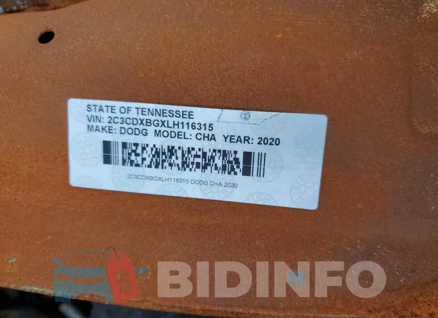 2C3CDXBGXLH116315 Photo# 12