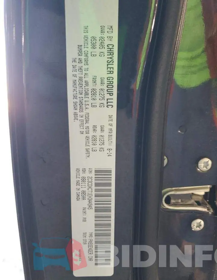 2C3CDXCT1EH344945 Photo# 12