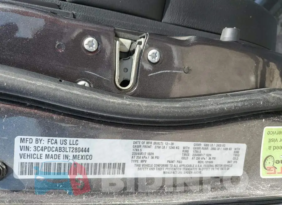 3C4PDCAB3LT280444 Photo# 13