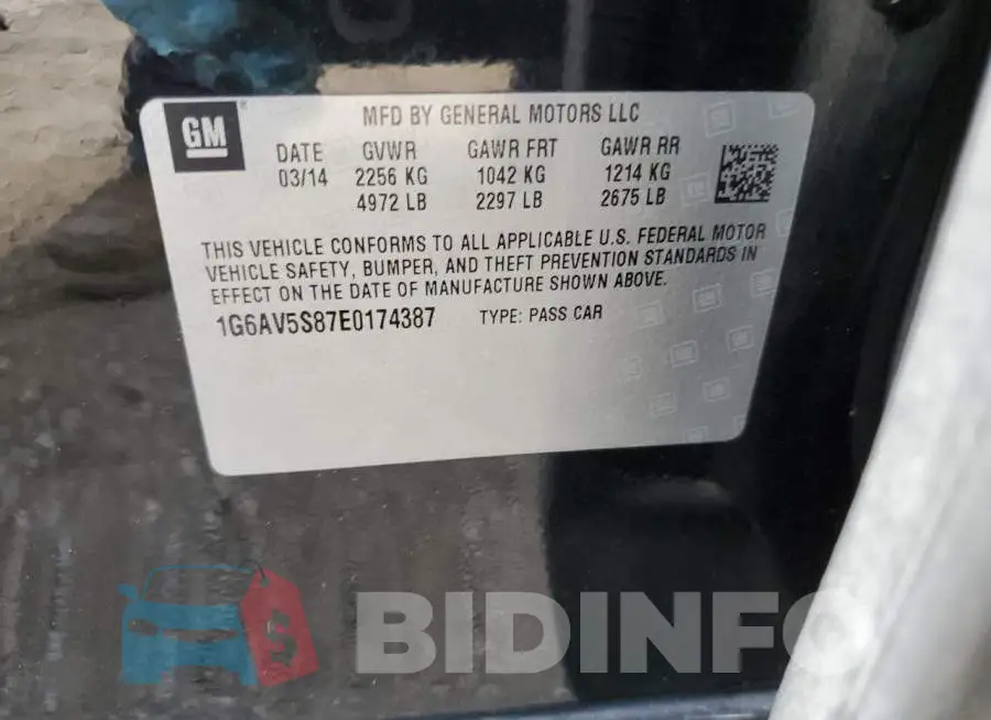 1G6AV5S87E0174387 Photo# 12