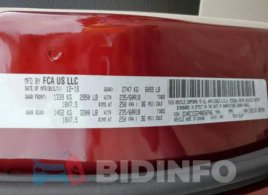 2C4RC1EG7HR650746 Photo# 14