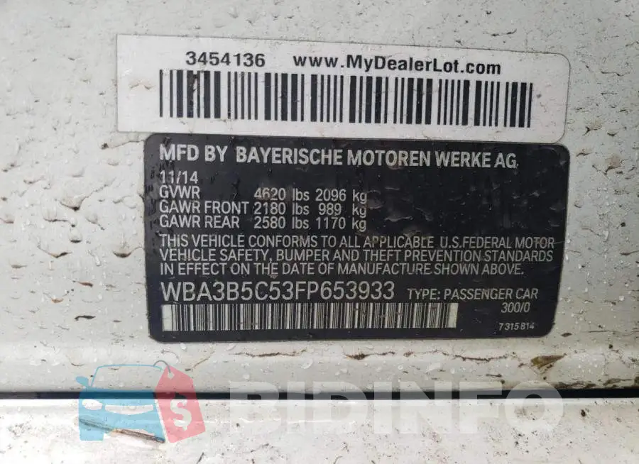 WBA3B5C53FP653933 Photo# 12