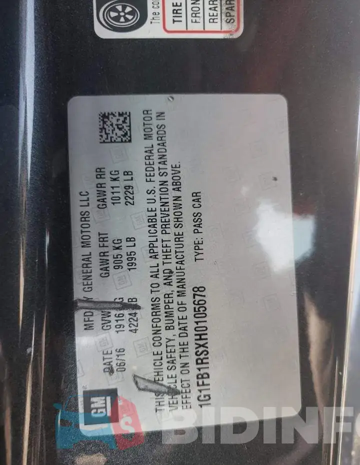 1G1FB1RSXH0105678 Photo# 12