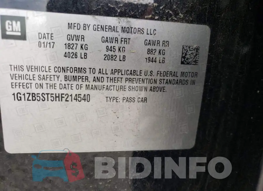 1G1ZB5ST5HF214540 Photo# 12