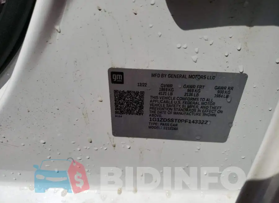 1G1ZD5ST0PF143322 Photo# 13