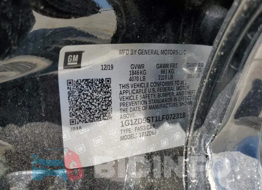 1G1ZD5ST1LF072318 Photo# 12
