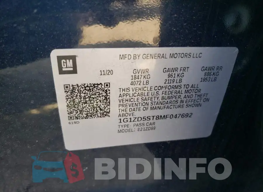 1G1ZD5ST8MF047692 Photo# 10