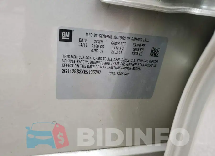 2G1125S3XE9105797 Photo# 12