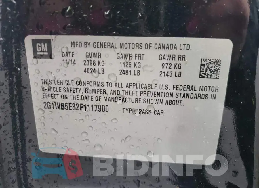 2G1WB5E32F1117900 Photo# 12