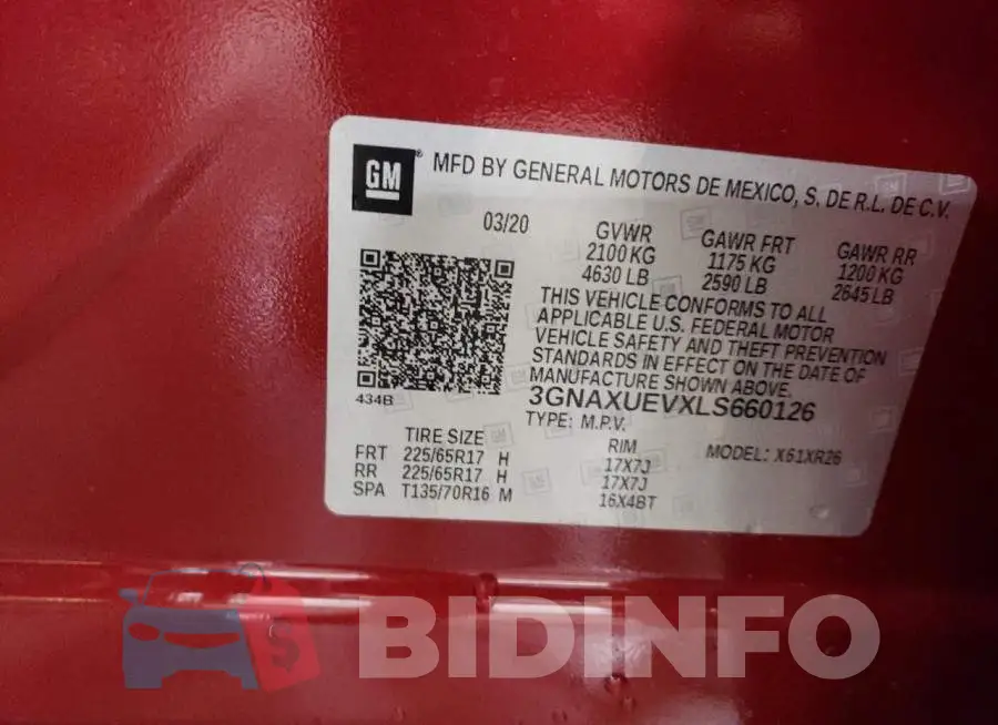 3GNAXUEVXLS660126 Photo# 13