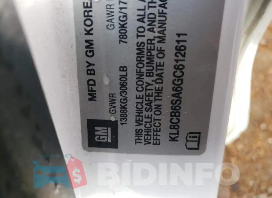 KL8CB6SA6GC612611 Photo# 12