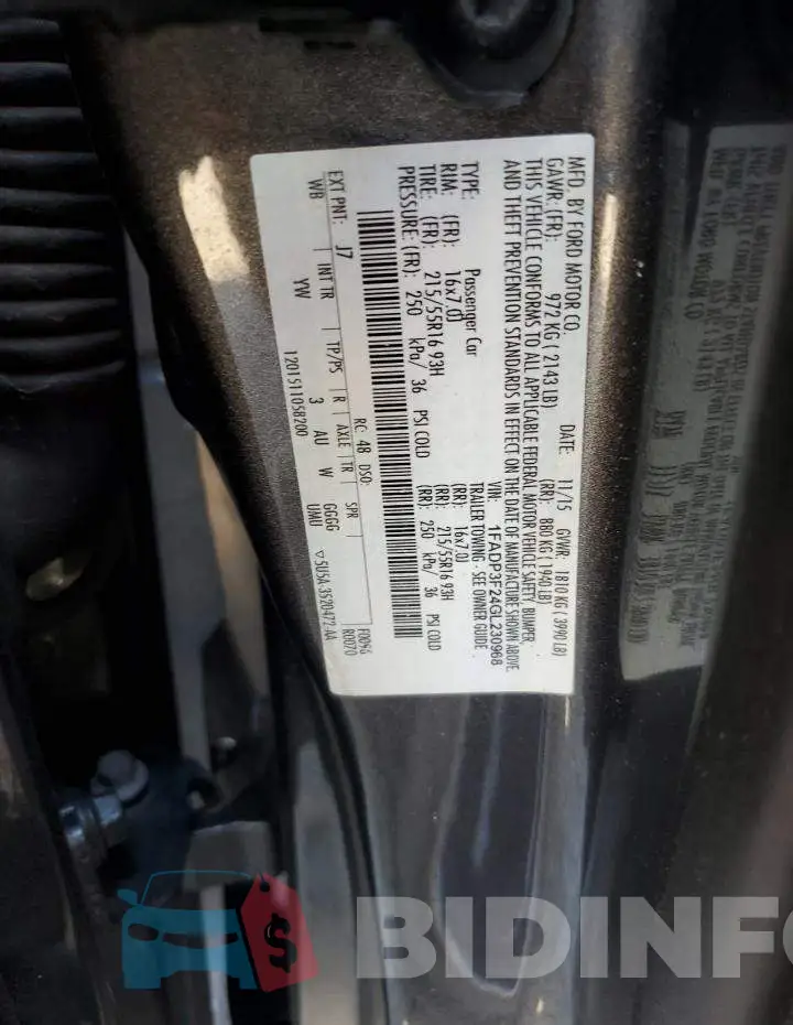 1FADP3F24GL230968 Photo# 12