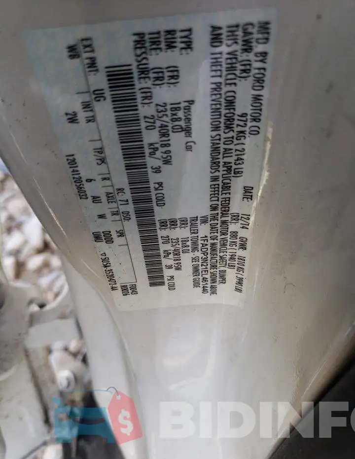 1FADP3N21EL461440 Photo# 12