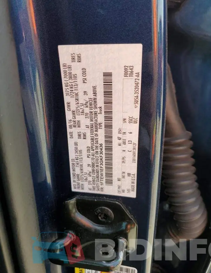 1FTEW1EF3GKF30436 Photo# 12