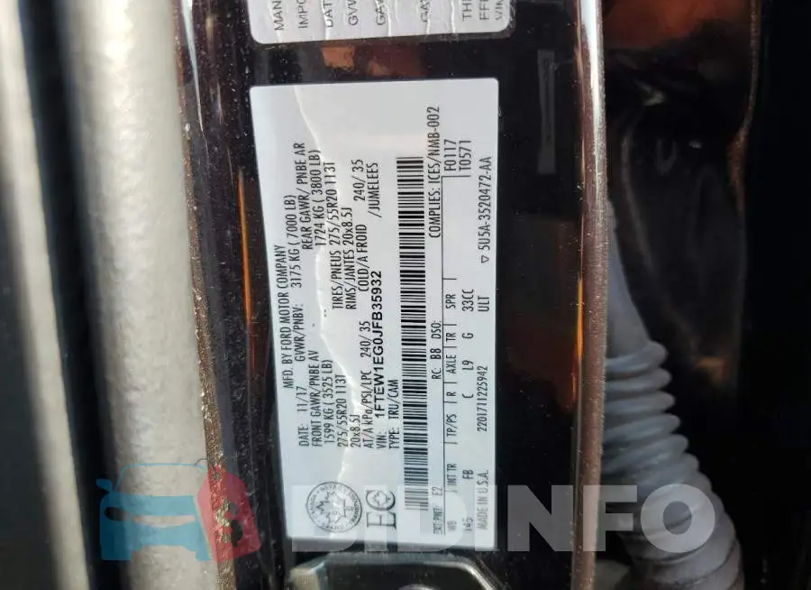 1FTEW1EG0JFB35932 Photo# 12