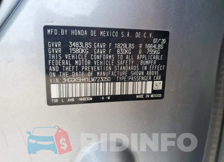 3HGGK5H41LM723050 Photo# 12