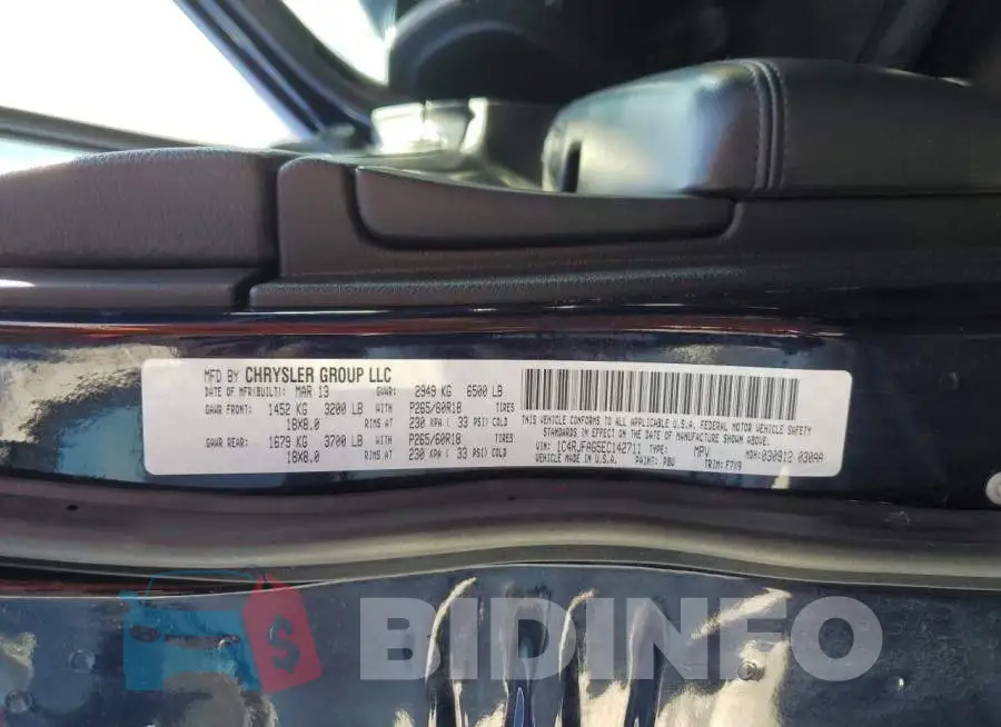 1C4RJFAG5EC142711 Photo# 12