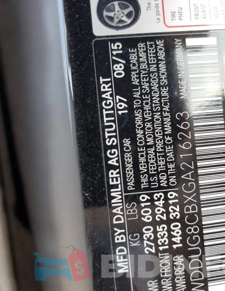 WDDUG8CBXGA216263 Photo# 12