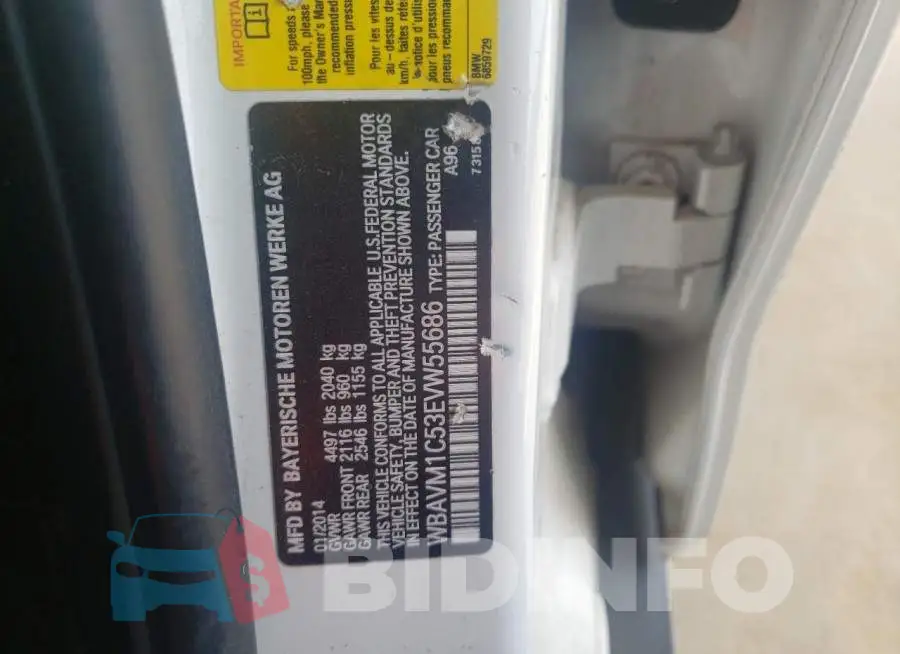 WBAVM1C53EVW55686 Photo# 13