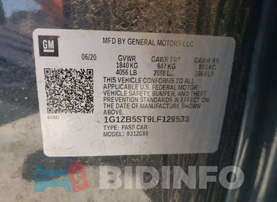 1G1ZB5ST9LF129533 Photo# 12