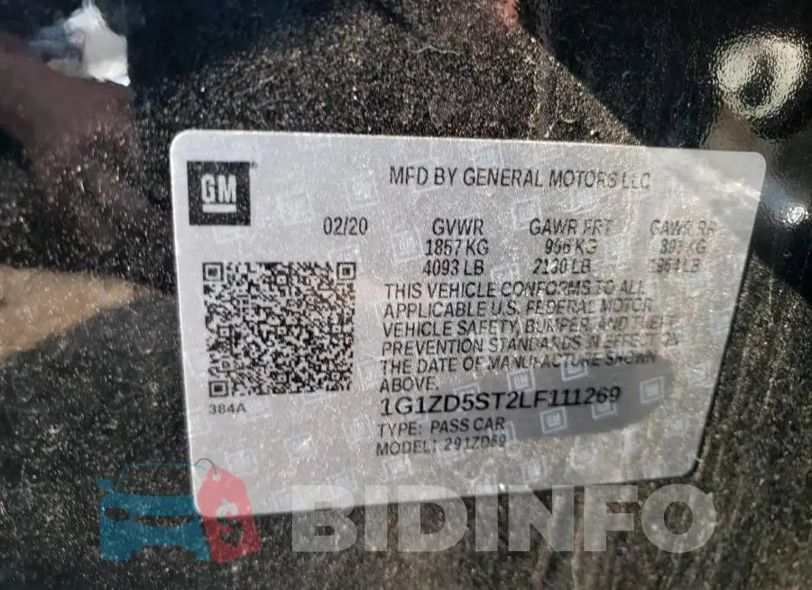 1G1ZD5ST2LF111269 Photo# 12