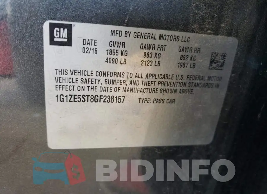 1G1ZE5ST8GF238157 Photo# 12