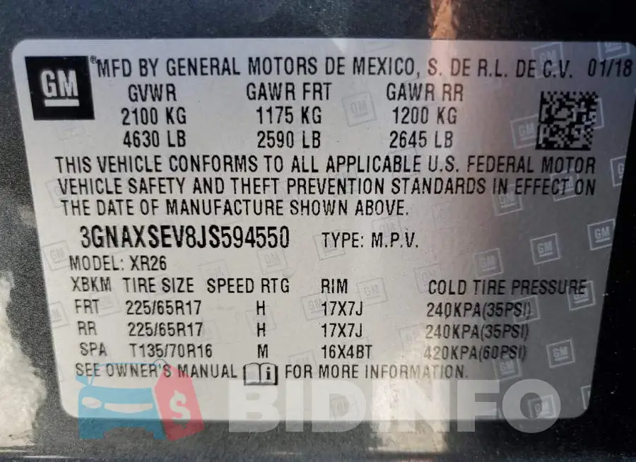 3GNAXSEV8JS594550 Photo# 12