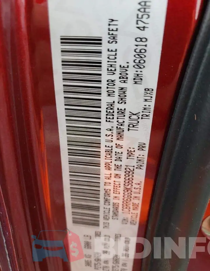1C6RR6GG9KS669921 Photo# 12