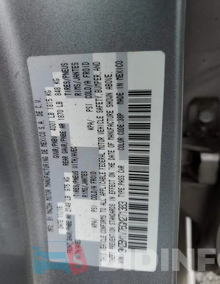 3MZBM1V76GM271383 Photo# 12