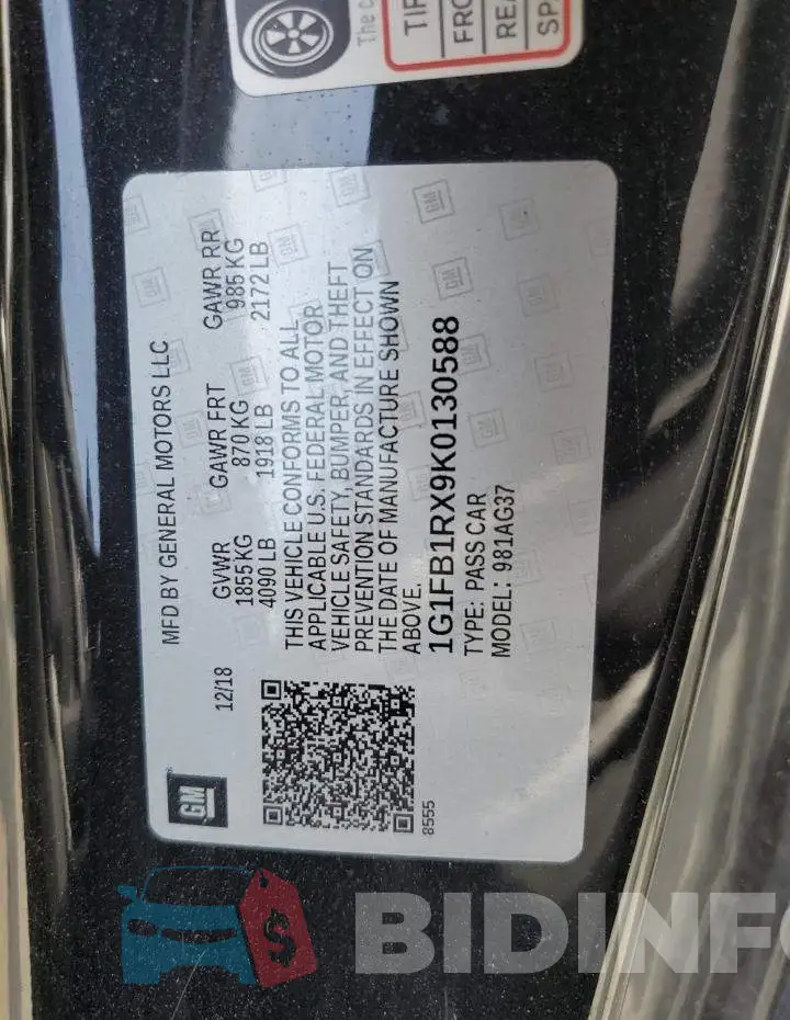 1G1FB1RX9K0130588 Photo# 12