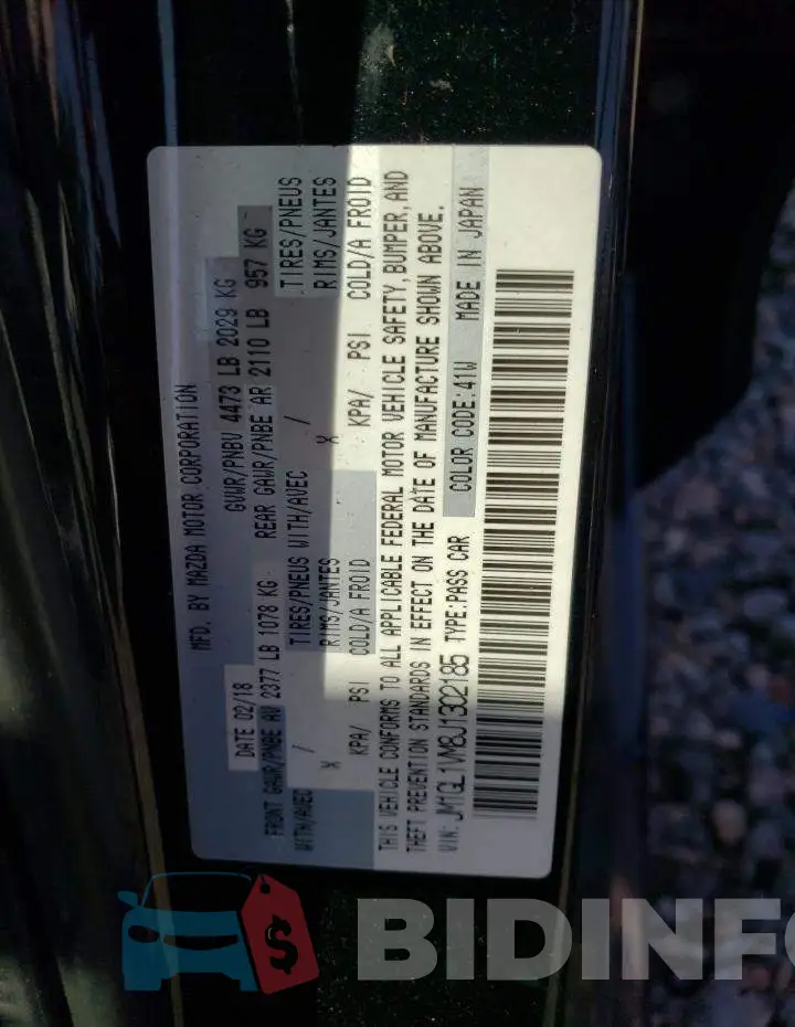JM1GL1VM8J1302185 Photo# 12