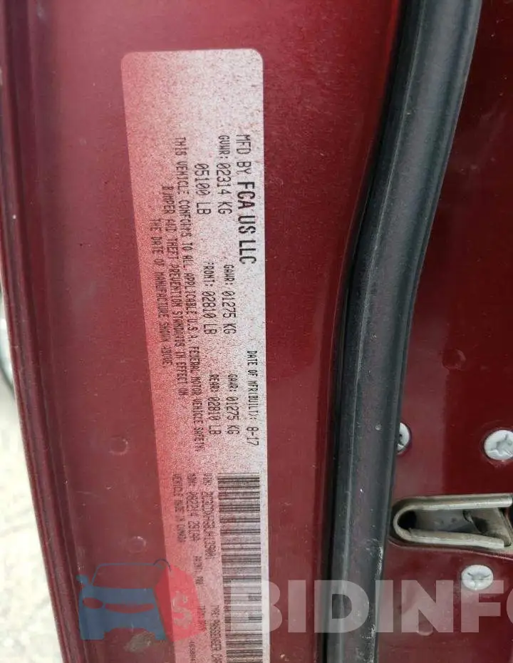 2C3CDXHG8JH139001 Photo# 12