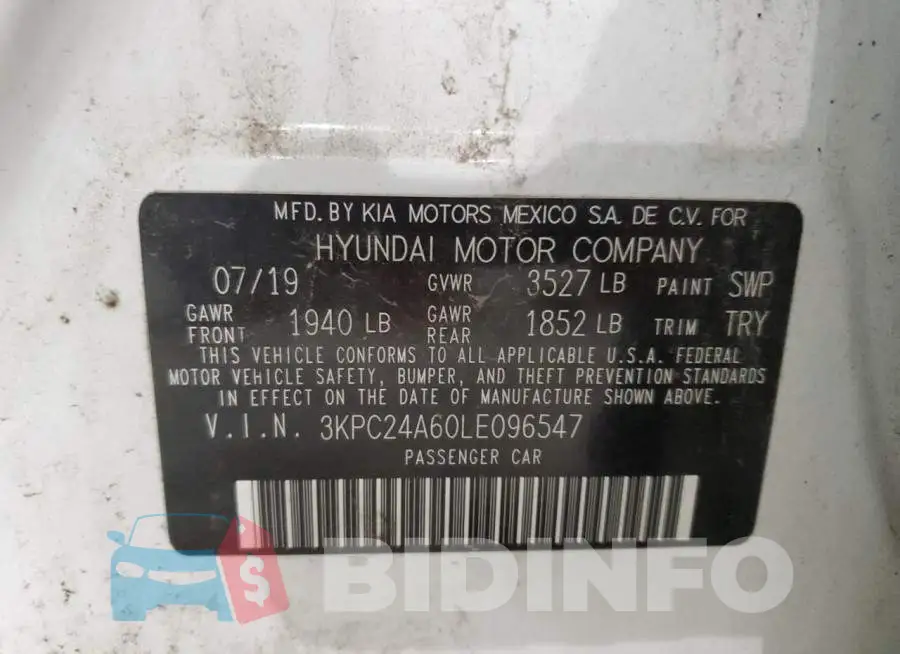 3KPC24A60LE096547 Photo# 12