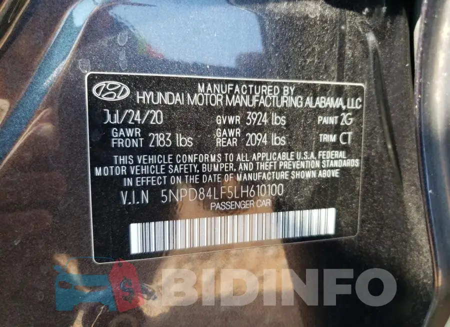 5NPD84LF5LH610100 Photo# 12