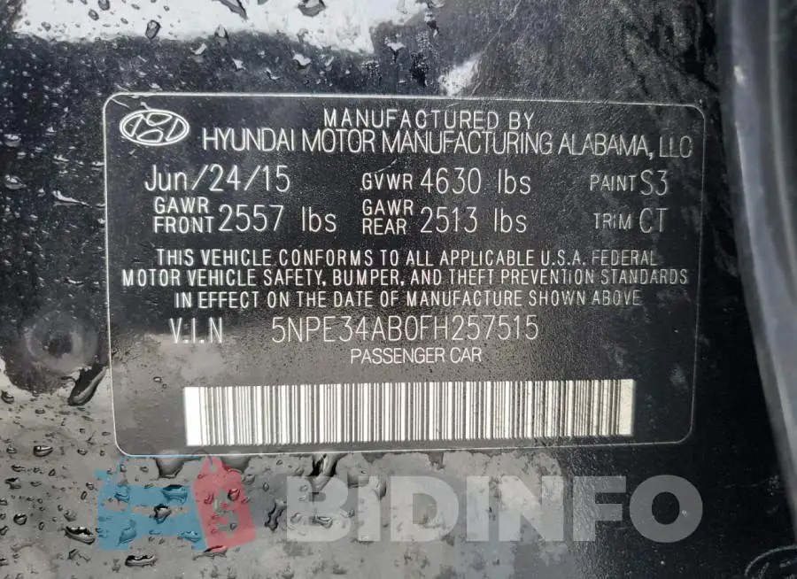 5NPE34AB0FH257515 Photo# 12
