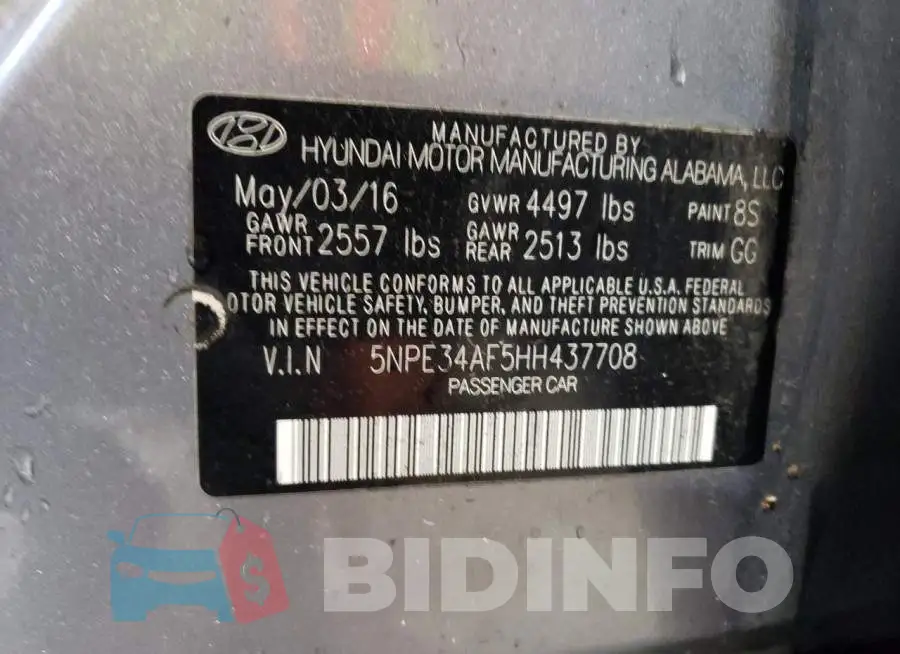 5NPE34AF5HH437708 Photo# 12