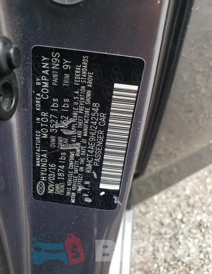 KMHCT4AE9HU242548 Photo# 12