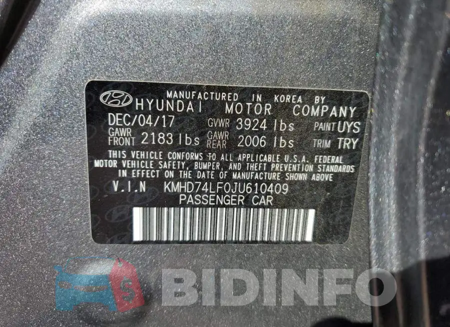 KMHD74LF0JU610409 Photo# 12