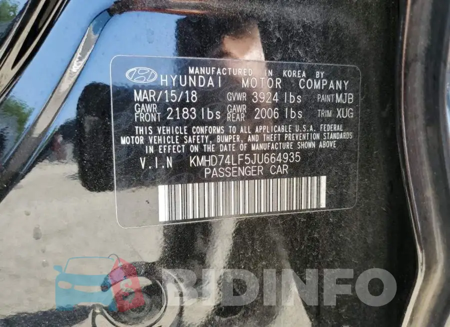 KMHD74LF5JU664935 Photo# 12