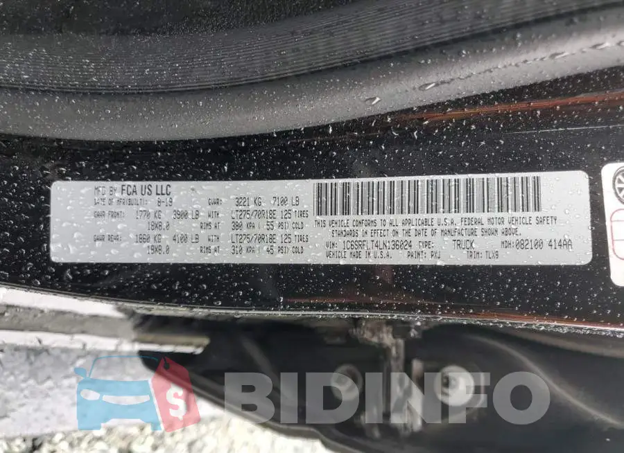 1C6SRFLT4LN136024 Photo# 12