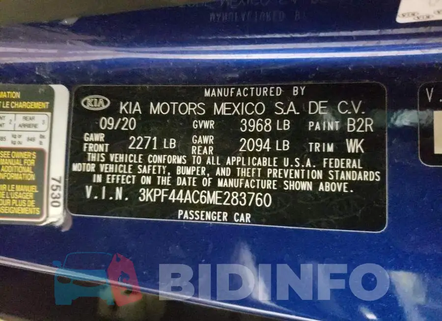 3KPF44AC6ME283760 Photo# 12
