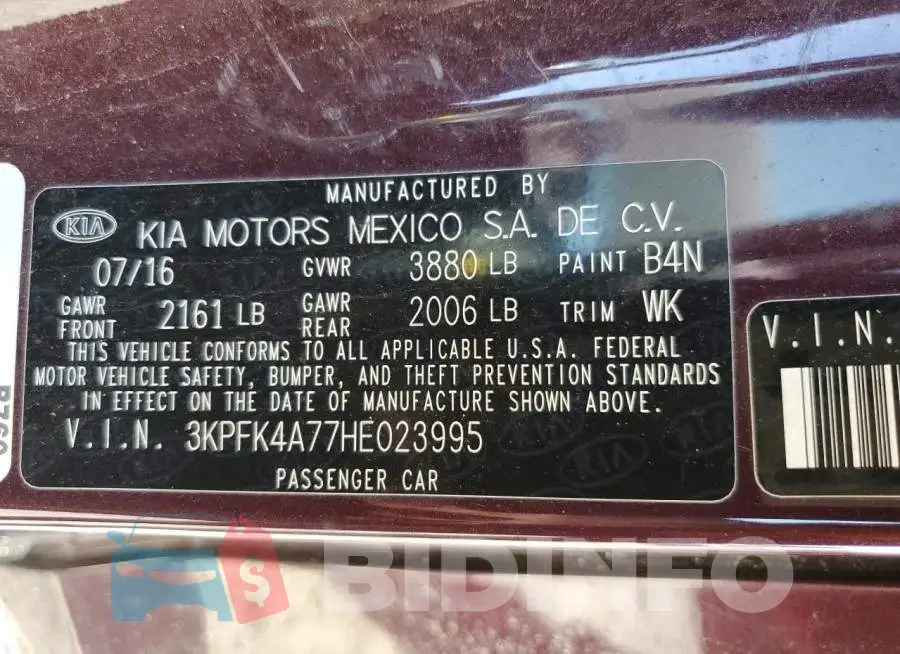 3KPFK4A77HE023995 Photo# 12