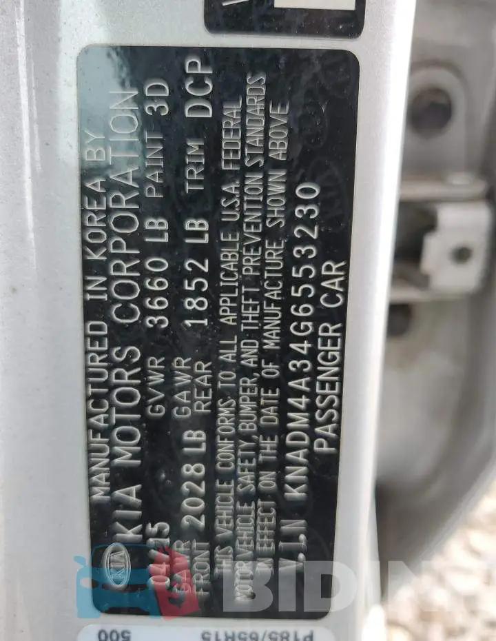 KNADM4A34G6553230 Photo# 12