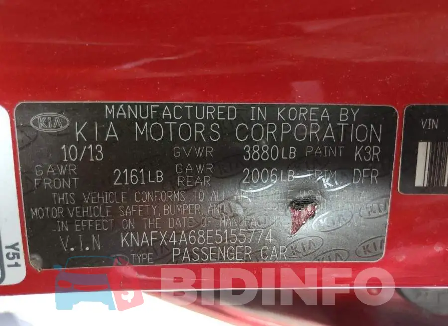 KNAFX4A68E5155774 Photo# 12
