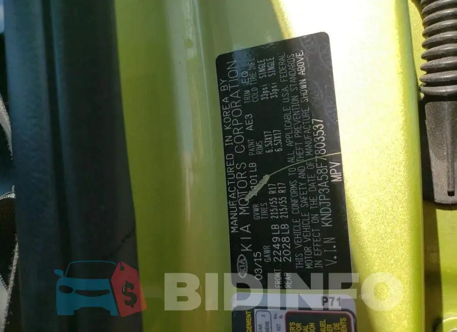 KNDJP3A58F7803537 Photo# 13
