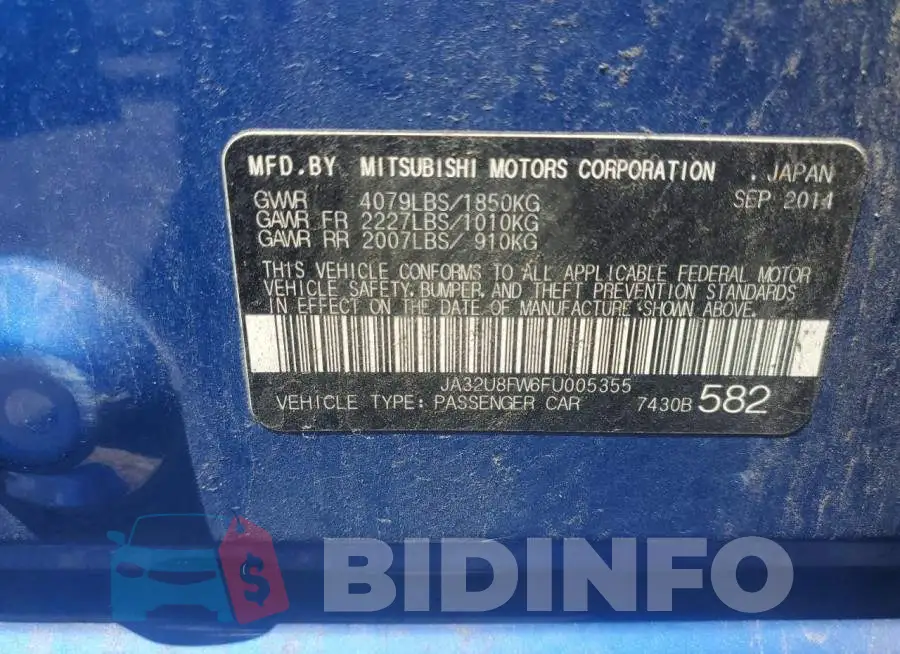 JA32U8FW6FU005355 Photo# 12