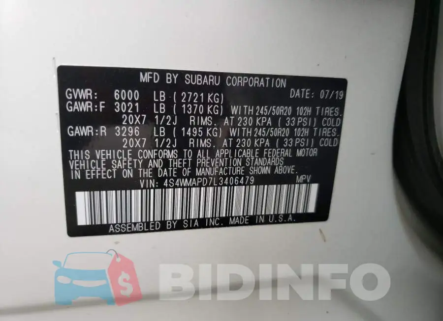4S4WMAPD7L3406479 Photo# 13